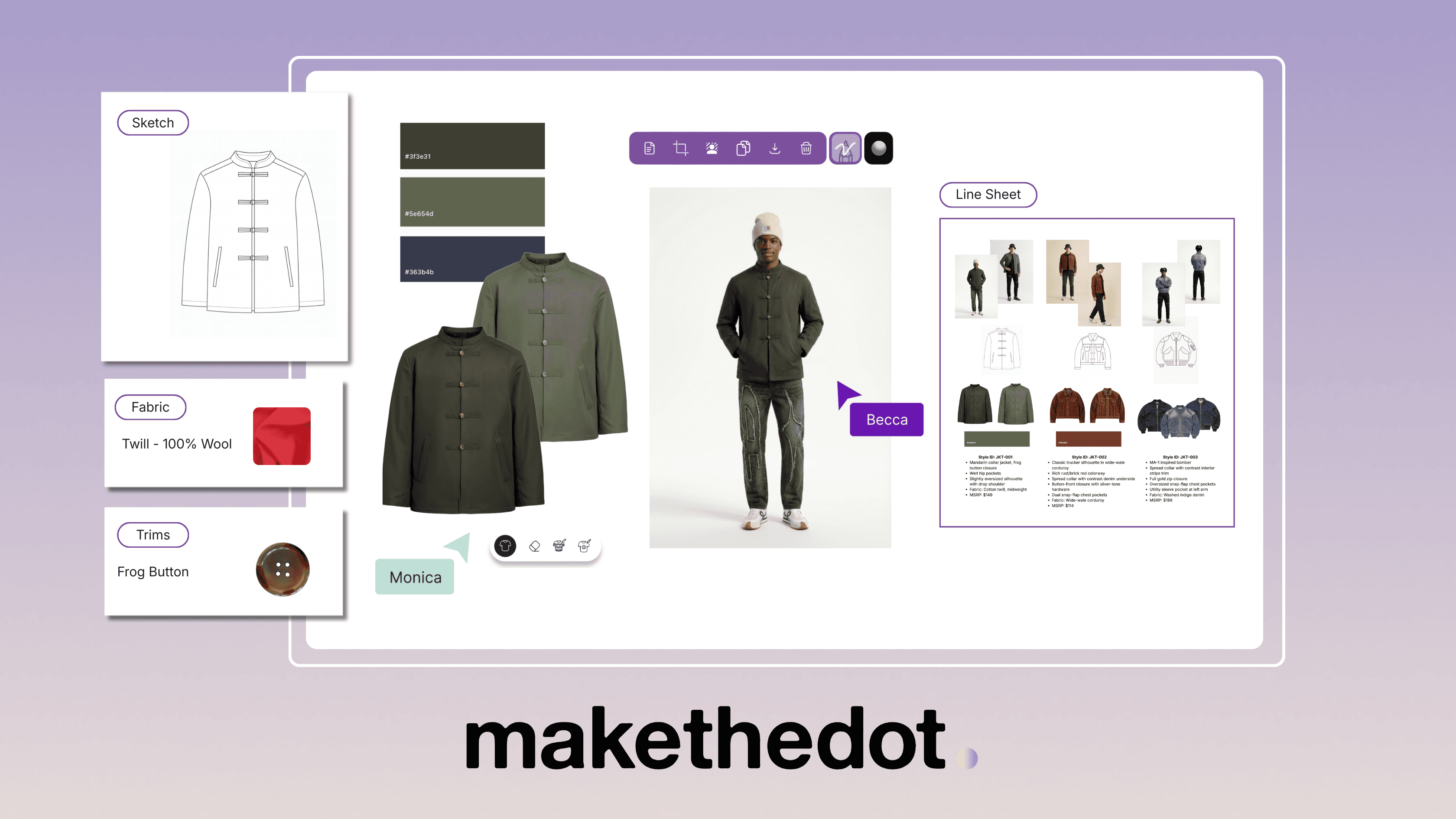 Make the Dot product screenshot